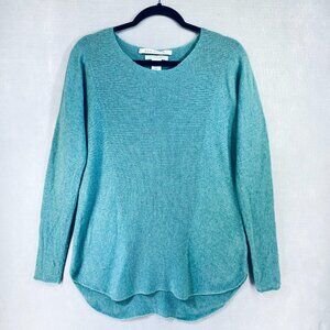 Max Studio 2 Ply Cashmere Sweater Womens M Seafoam Green Knit Minimalist